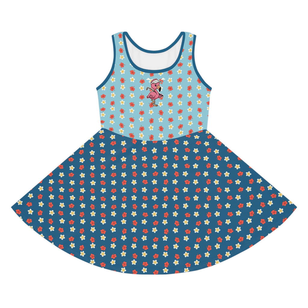 Elusive Kids Flamingo Floral Sundress