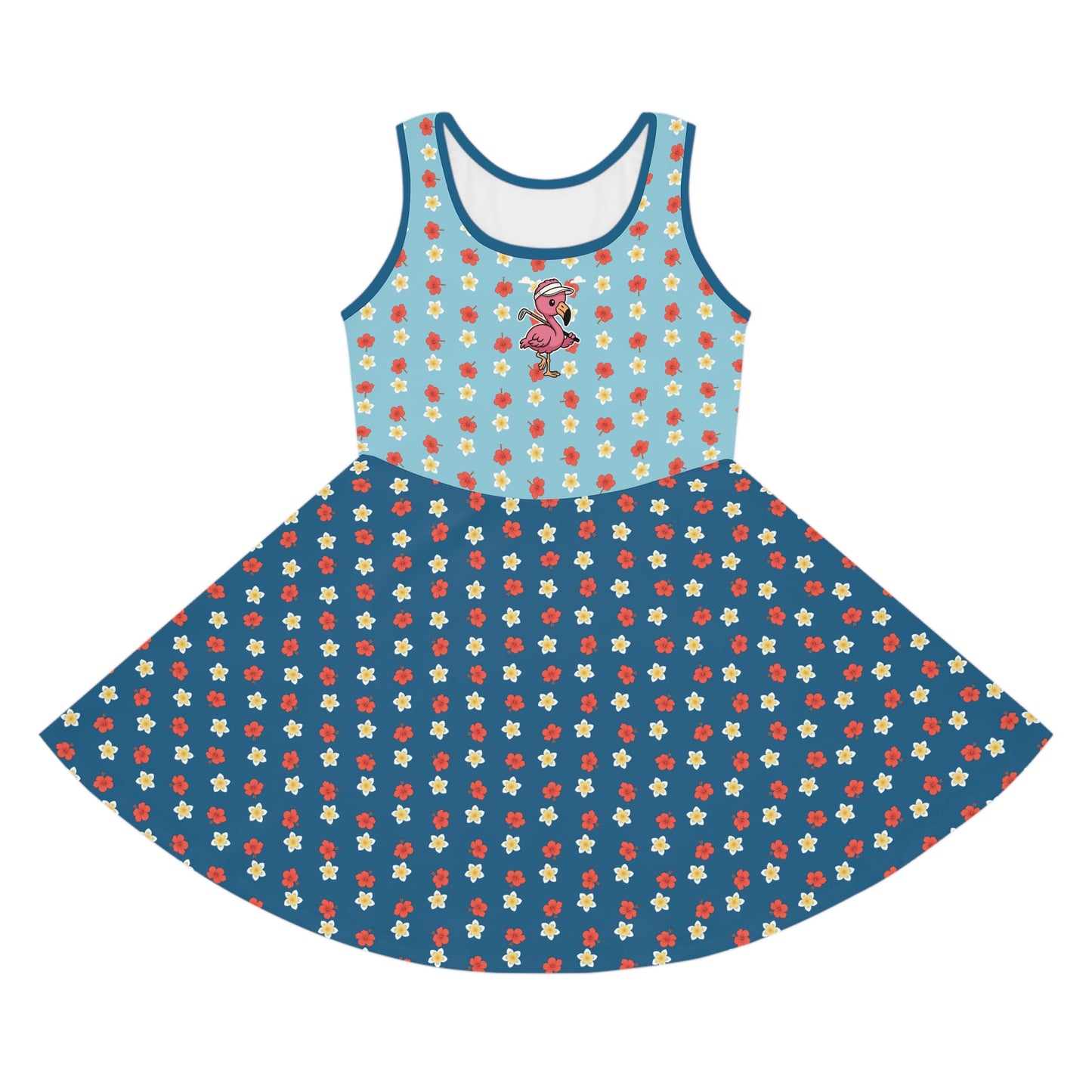 Elusive Kids Flamingo Floral Sundress