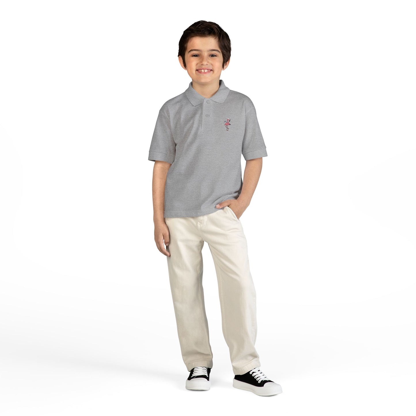 Elusive Flamingo Kids Polo