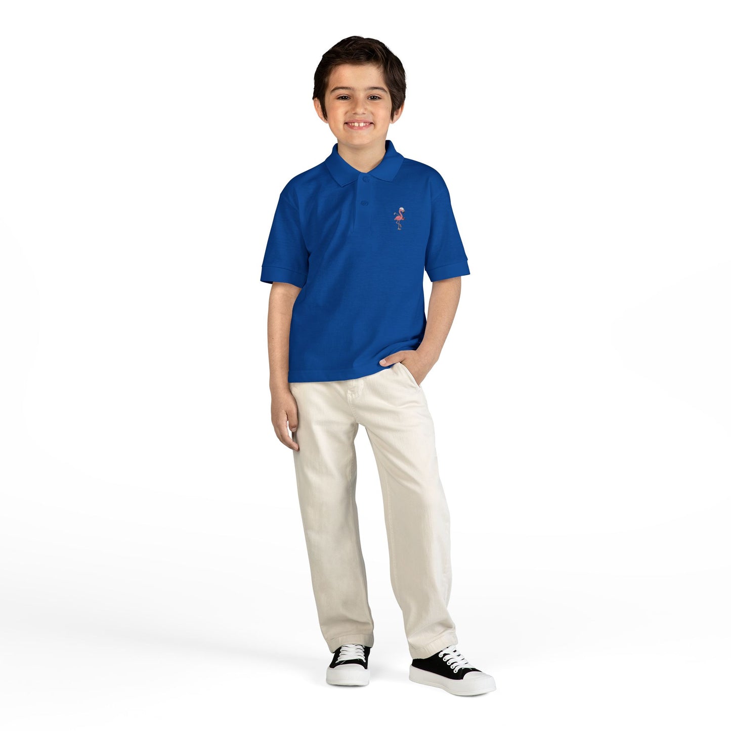 Elusive Flamingo Kids Polo