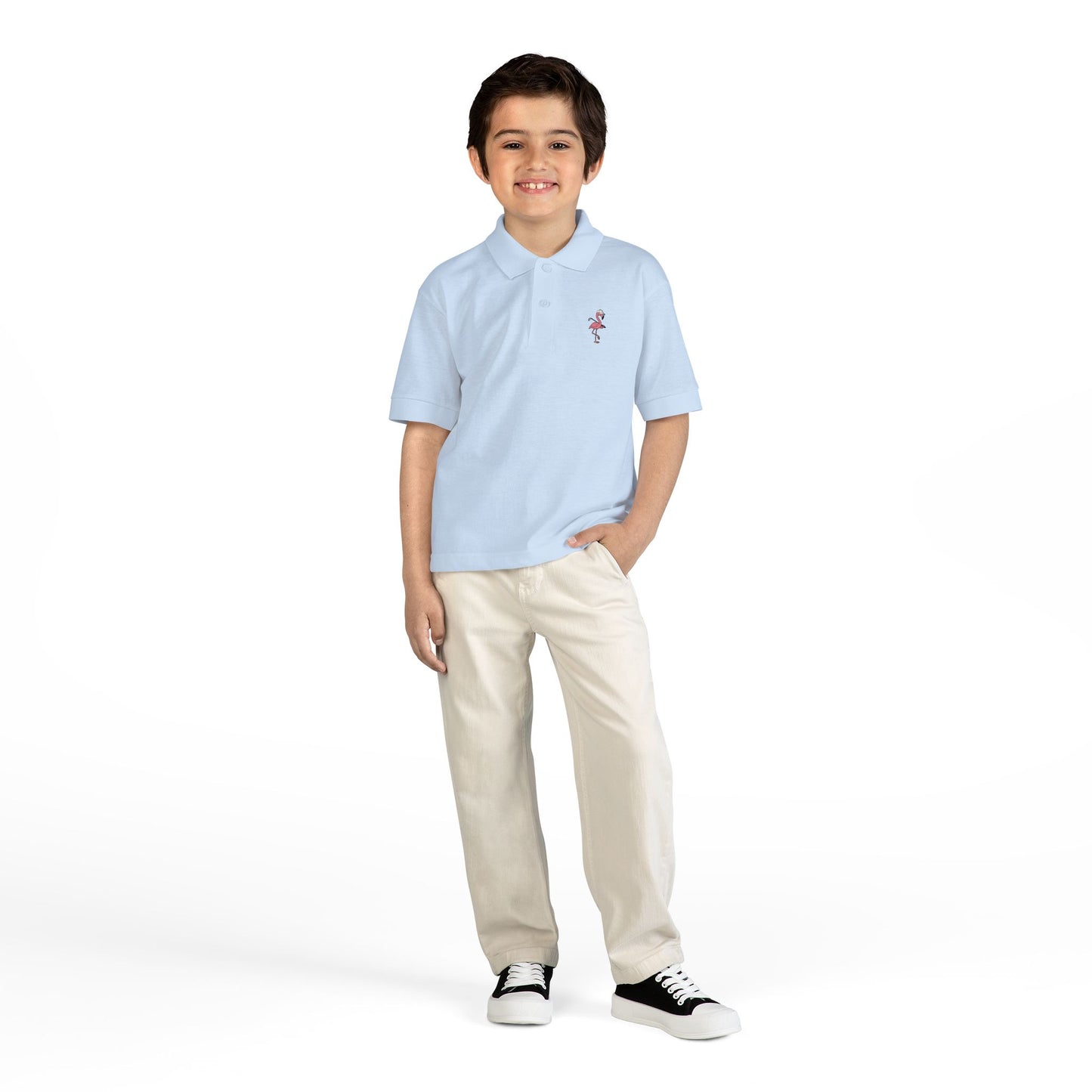 Elusive Flamingo Kids Polo