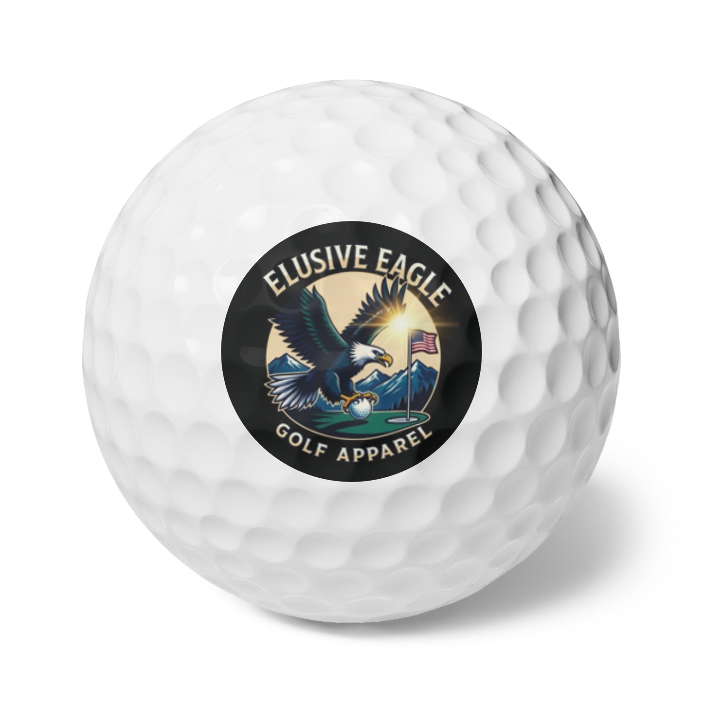 Elusive Eagle Golf Balls, 6pcs
