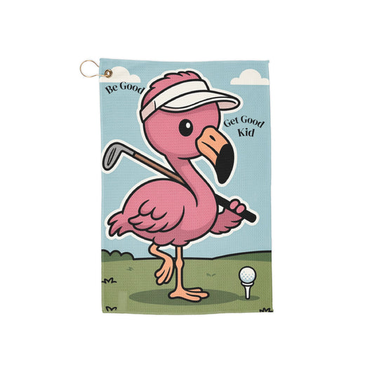Kids Elusive Flamingo Golf Towel