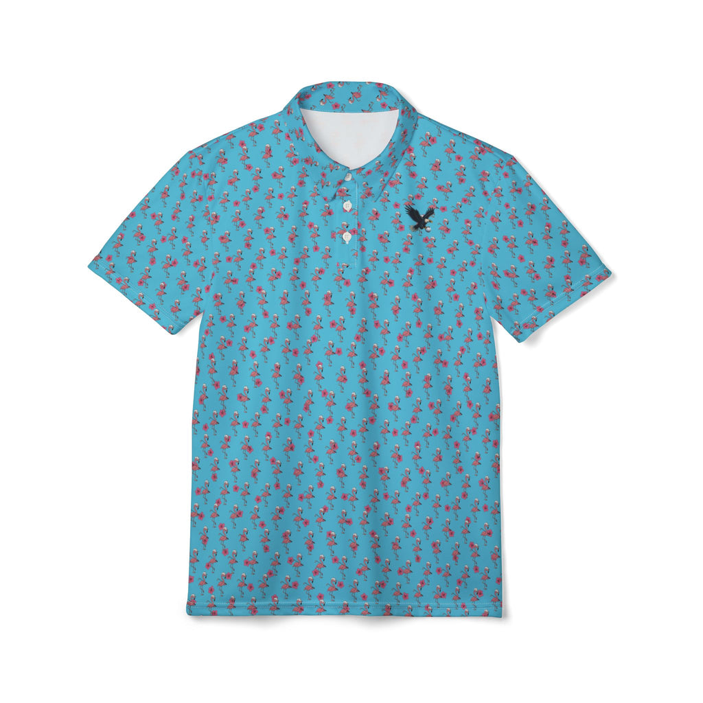 Elusive Flamingo Print Polo