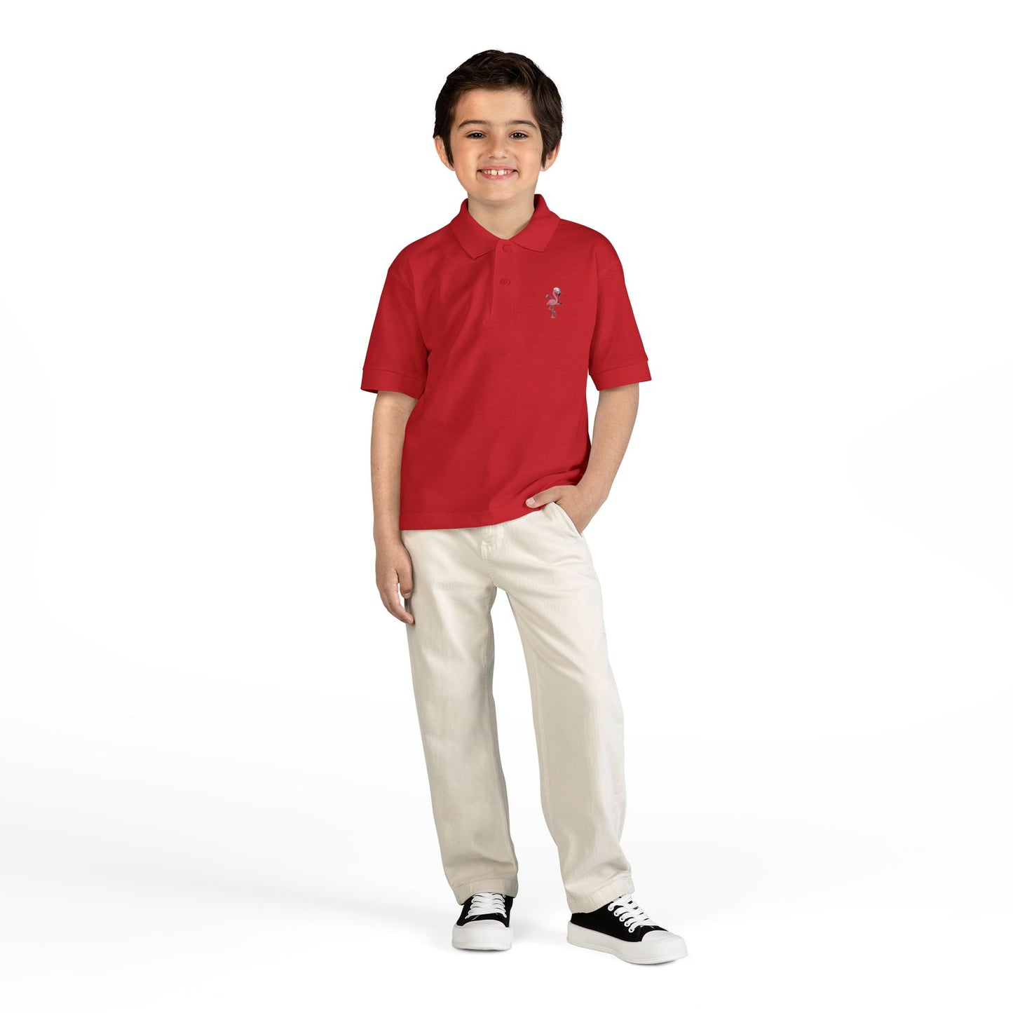 Elusive Flamingo Kids Polo