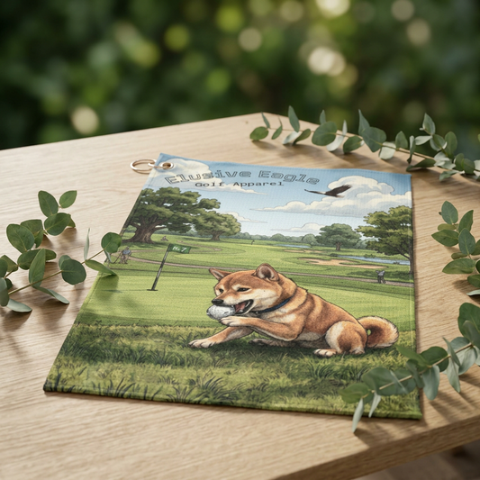 Elusive Bad Shiba Golf Towel