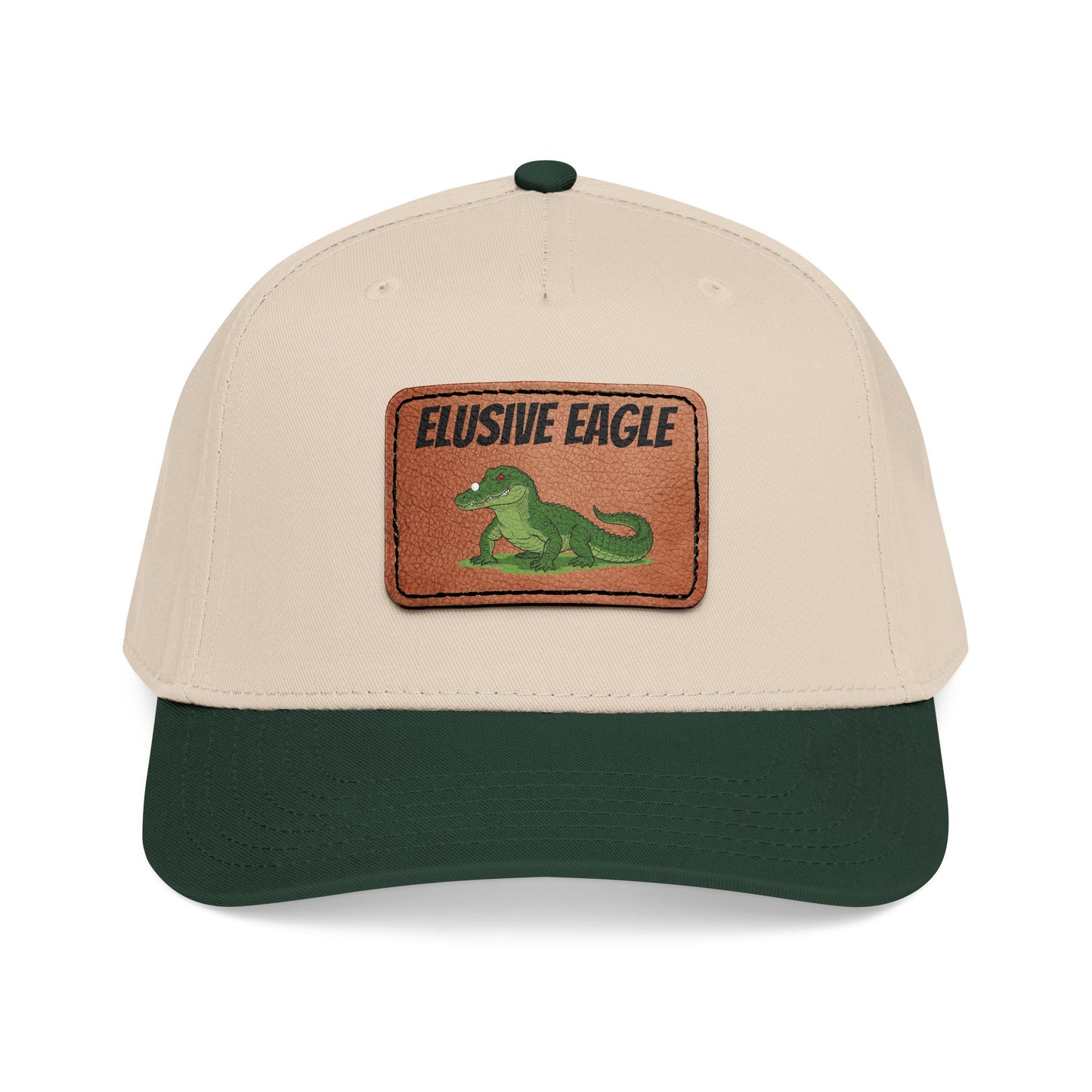 Elusive Gator Leather Patch Hat