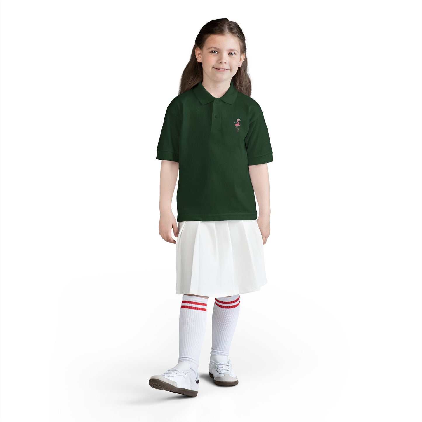 Elusive Flamingo Kids Polo